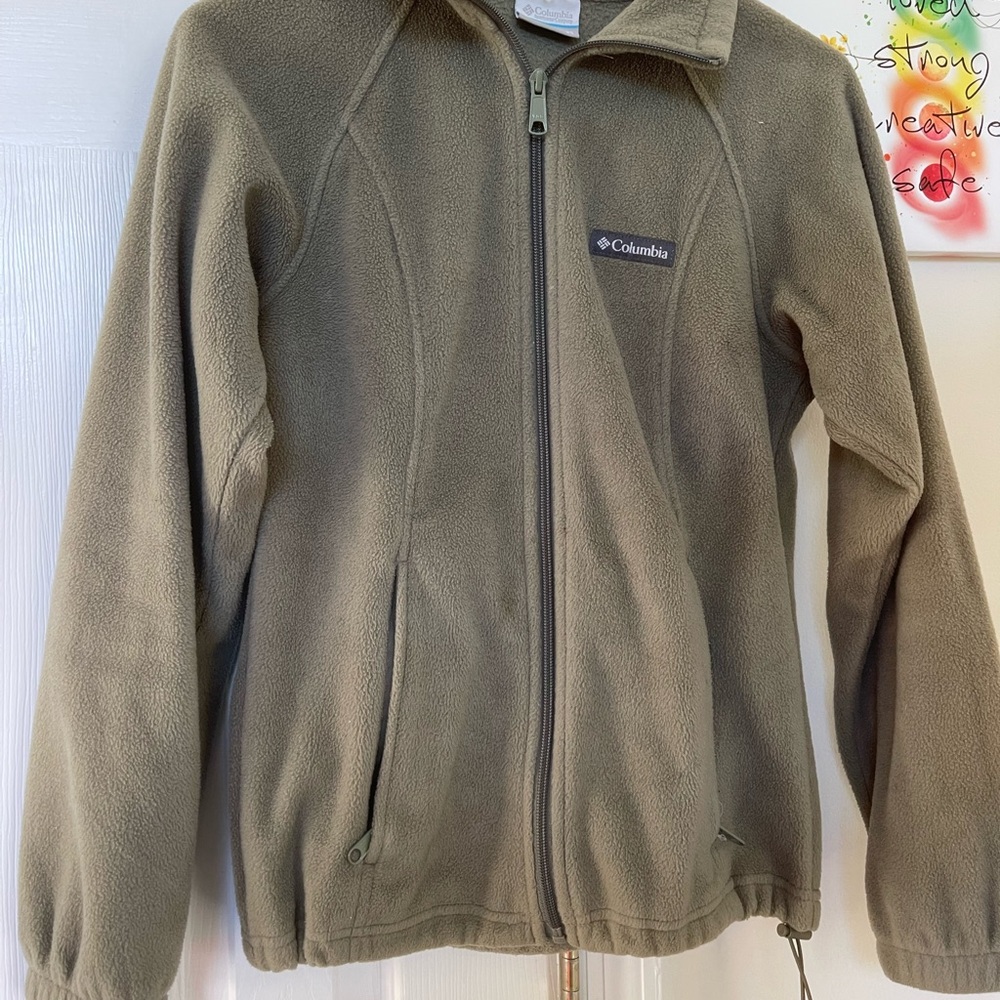 Columbia Olive Fleece Jacket